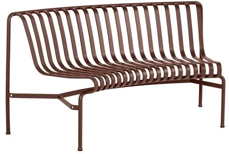 HAY Palissade Park Dining Bench IN 1 Pc. Incl. Mounting Kit Not Freestanding Iron Red