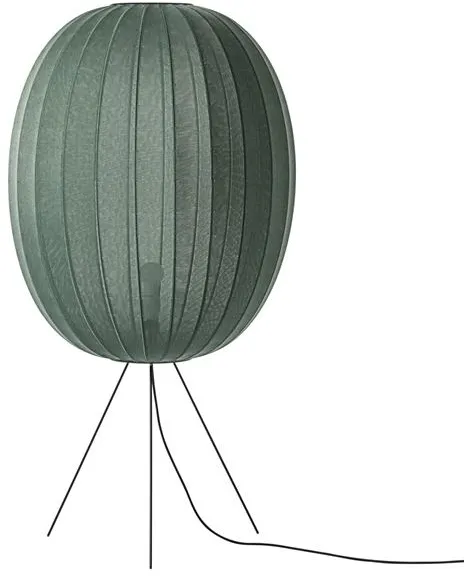 Made By Hand Knit-Wit Oval Alta Medium Floor Lamp Ø65 Tweed Green