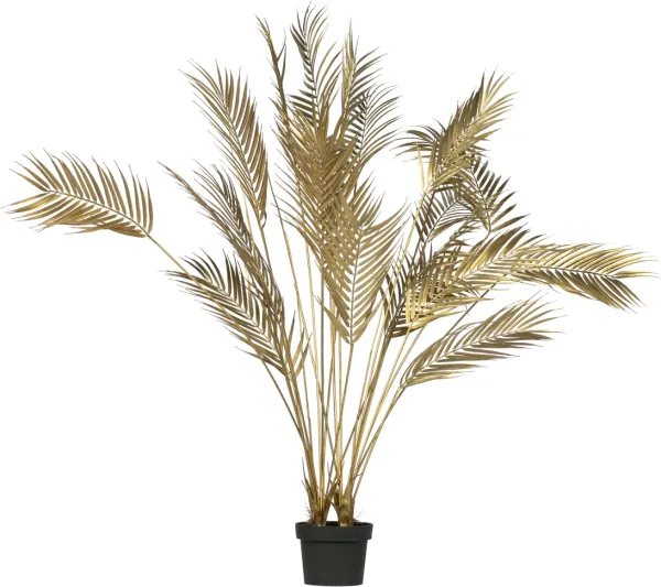 Palm, Artificial plant, golden, H110x75x75 cm