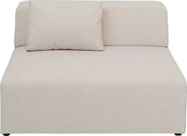 KARE DESIGN Infinity 2-Seater Elements Cream module, 120 cm - cream-coloured polyester and polypropylene