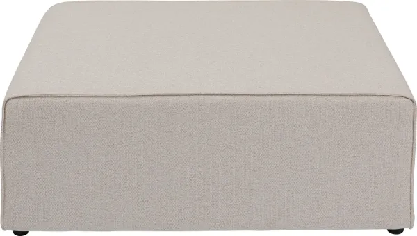 KARE DESIGN Infinity Pouff Elements Cream module - cream-coloured polyester and polypropylene (68x100)