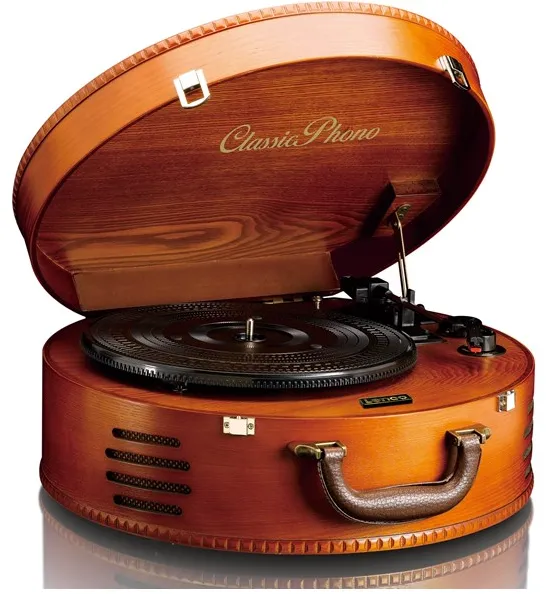 CLASSIC PHONO TT-34 - Wooden Turntable with USB Connection - Turntable Brown