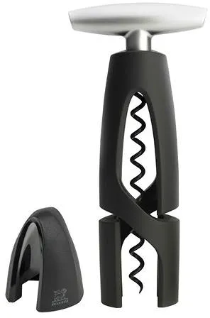 Peugeot Altar Corkscrew and Foil Cutter Black/Steel