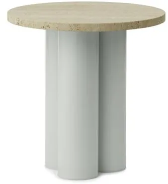 Normann Copenhagen Dit Side Table Light Green/Light Travertine